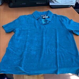 Vilebrequin Teal Velour Men's Polo Shirt